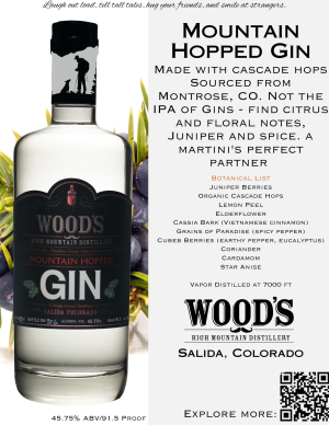 Mountain Hopped Gin Product Information