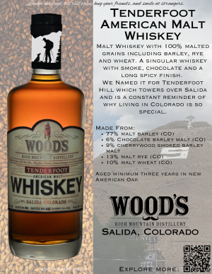 Tenderfoot Malt Whiskey Product Information